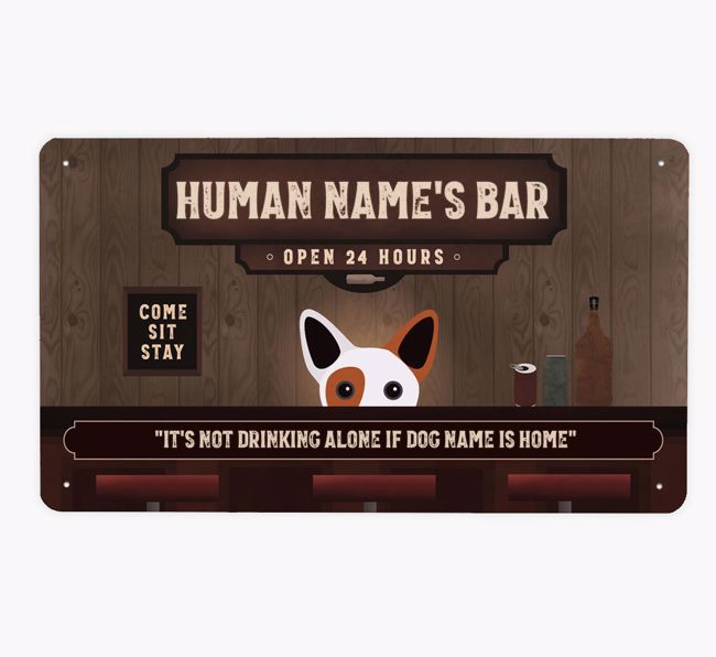 Vintage Bar: Personalized {breedFullName} Metal Sign